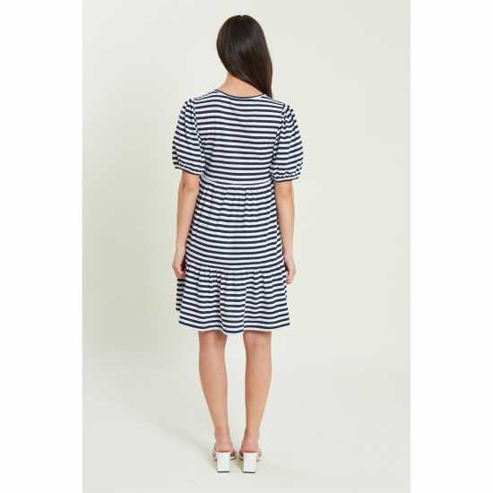 Be You Tiered Mini Dress Womens Нави полоски 