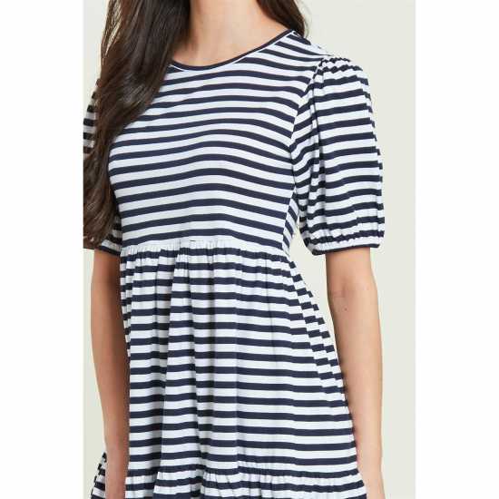 Be You Tiered Mini Dress Womens Нави полоски 