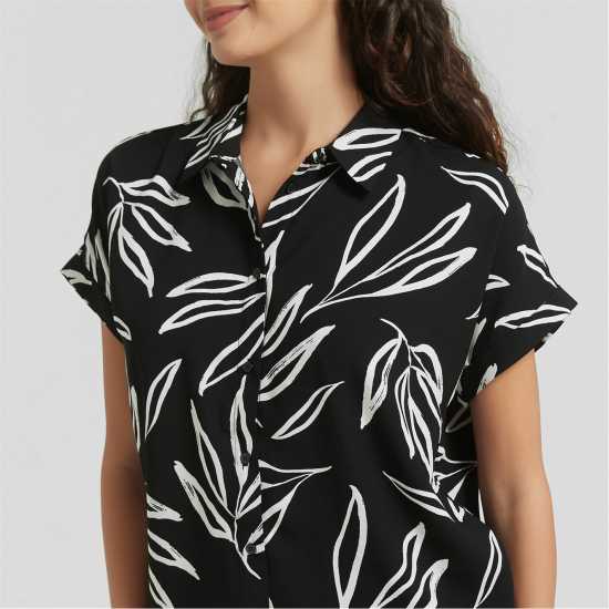 Тениска Leaf Print Shirt Тениска Leaf Print Shirt