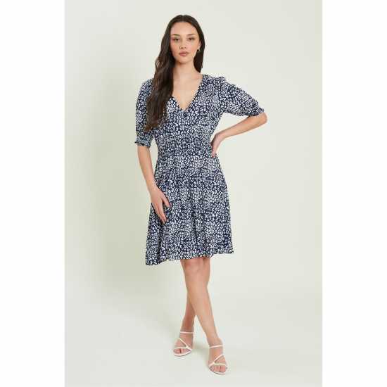 Be You You Tea Dress Морско цветно 