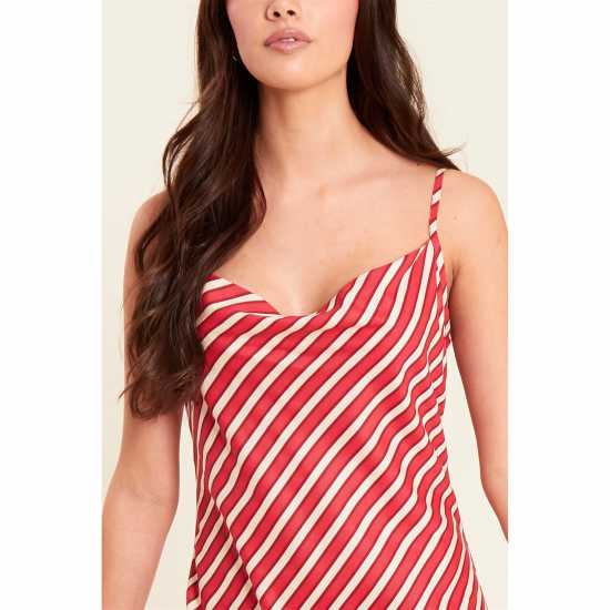 Средна Рокля Be You Stripe Slip Midi Dress Womens  Дамски поли и рокли