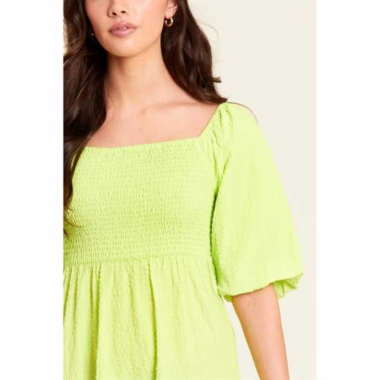 Средна Рокля Be You Shirred Midi Dress  