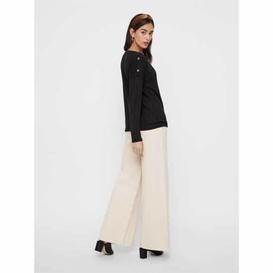 Pieces Ls O-Neck Top Ld99  Дамски тениски с яка