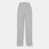 Pieces Women's Heavyweight Closed Hem Fleece Joggers Бяло/Черно 