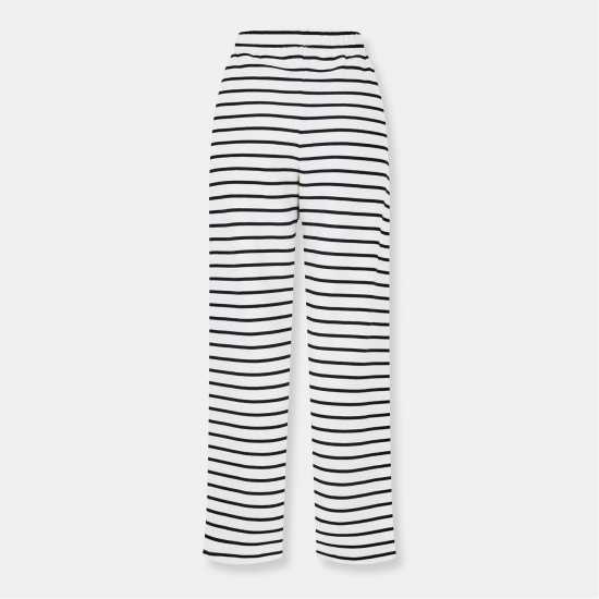 Pieces Women's Heavyweight Closed Hem Fleece Joggers Бяло/Черно 