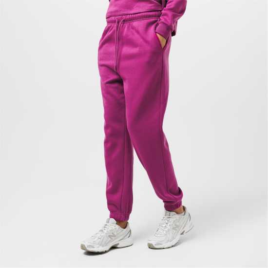 Pieces Women's Heavyweight Closed Hem Fleece Joggers Фестивално розово 