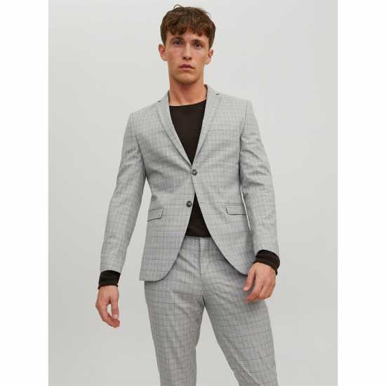 Jack And Jones Checkered Blazer Лунно очаровани Мъжки якета и палта