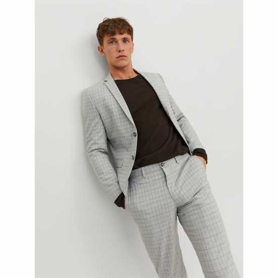 Jack And Jones Checkered Blazer Лунно очаровани Мъжки якета и палта
