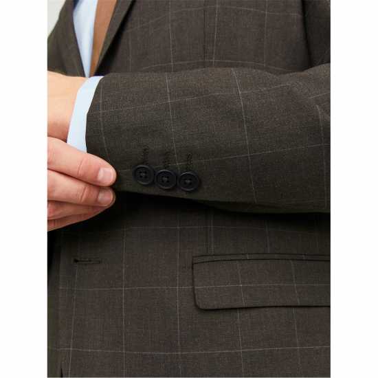 Мъжки якета и палта Jack And Jones Checkered Blazer Шоколадов торт Jack And Jones Checkered Blazer Шоколадов торт Мъжки якета и палта