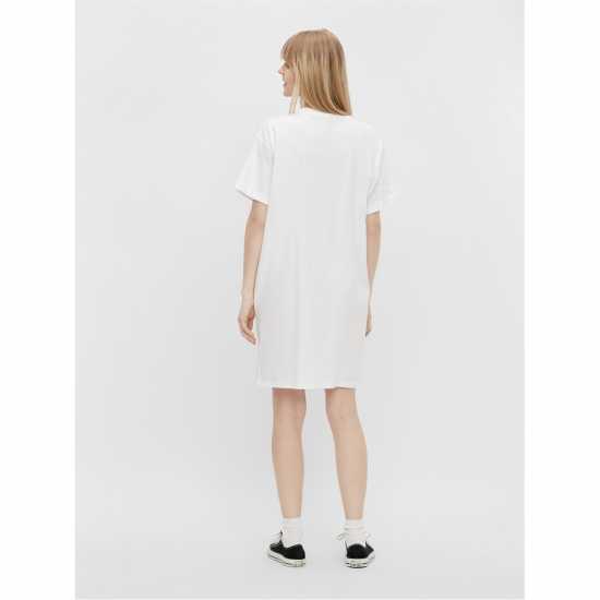 Pieces Foldup Dress Ld99 Bright White Дамски поли и рокли