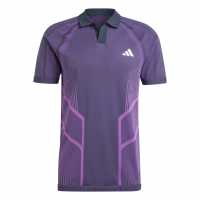 Adidas Мъжка Блуза С Яка Tennis Pro Seamless Aeroready Freelift Polo Shirt Mens Аурора мастило 