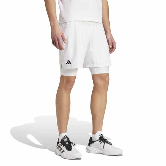 Adidas Tennis Pro Aeroready Shorts And Inner Shorts Set Mens  Мъжко облекло за едри хора