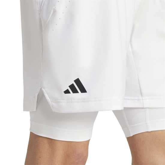 Adidas Tennis Pro Aeroready Shorts And Inner Shorts Set Mens  Мъжко облекло за едри хора