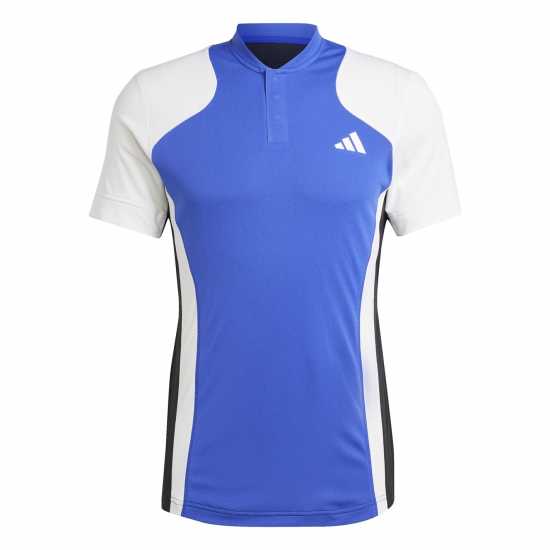 Adidas Мъжка Блуза С Яка Tennis Pro Heat.rdy Freelift Polo Shirt Mens Син/Бял/Черен Мъжки тениски и фланелки