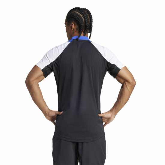 Adidas Мъжка Блуза С Яка Tennis Pro Heat.rdy Freelift Polo Shirt Mens Син/Бял/Черен Мъжки тениски и фланелки