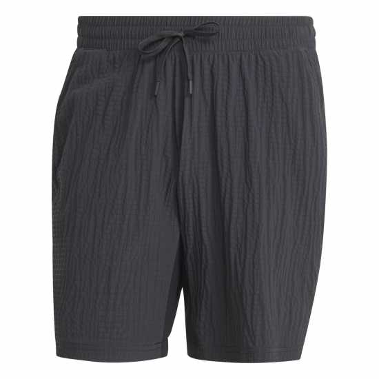 Adidas Мъжки Шорти Tennis Pro 7-Inch Seersucker Shorts Mens Черно Мъжко облекло за едри хора