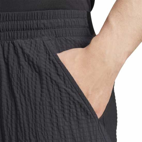 Adidas Мъжки Шорти Tennis Pro 7-Inch Seersucker Shorts Mens Черно Мъжко облекло за едри хора