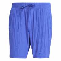 Adidas Мъжки Шорти Tennis Pro 7-Inch Seersucker Shorts Mens Синьо Мъжко облекло за едри хора