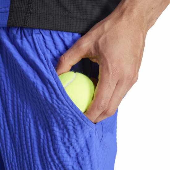 Adidas Мъжки Шорти Tennis Pro 7-Inch Seersucker Shorts Mens Синьо Мъжко облекло за едри хора
