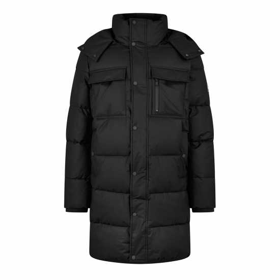 Jack Wills Long Hooded Puffer Jacket  