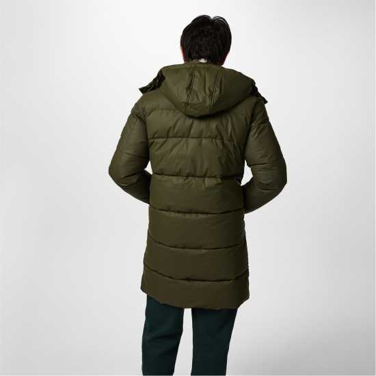 Jack Wills Long Puffer Jacket Хаки Мъжки якета и палта