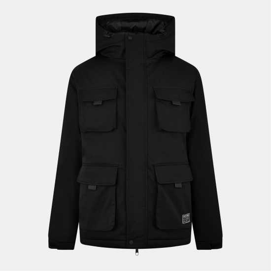 Men's  Hooded Long Sleeve Field Jacket  