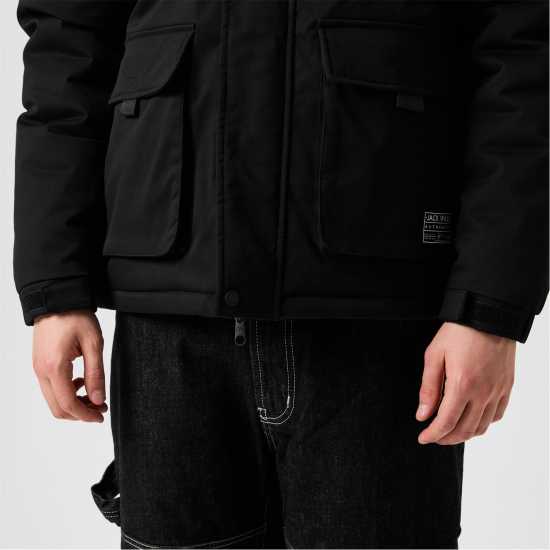 Men's  Hooded Long Sleeve Field Jacket  