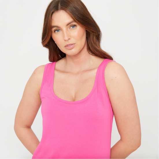Be You You Longline Vest Горещо розово 