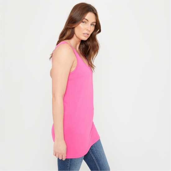 Be You You Longline Vest Горещо розово 