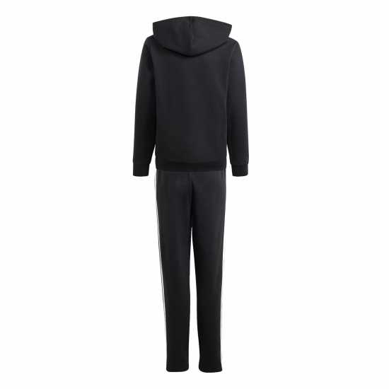 Adidas Tiberio Fleece Tracksuit Juniors Черно/Сиво Детски спортни екипи