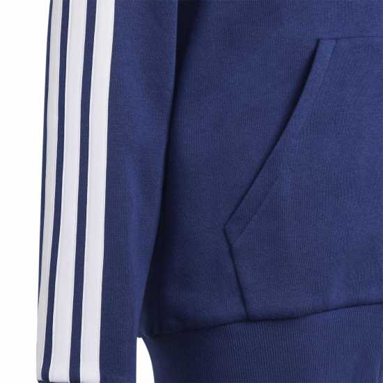 Adidas Tiberio Fleece Tracksuit Juniors Navy/Grey Детски спортни екипи