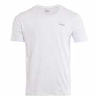 Lee Cooper Мъжка Тениска Round Neck T Shirt Mens White Мъжки тениски с яка