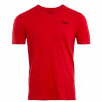 Lee Cooper Мъжка Тениска Round Neck T Shirt Mens Red Мъжки тениски и фланелки