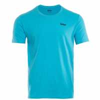 Lee Cooper Мъжка Тениска Round Neck T Shirt Mens Turquiose Мъжки тениски и фланелки
