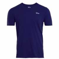 Lee Cooper Мъжка Тениска Round Neck T Shirt Mens Royal Мъжки тениски и фланелки