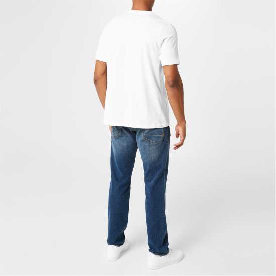 Donnay Мъжка Тениска Three Pack V Neck T Shirt Mens Бяло 