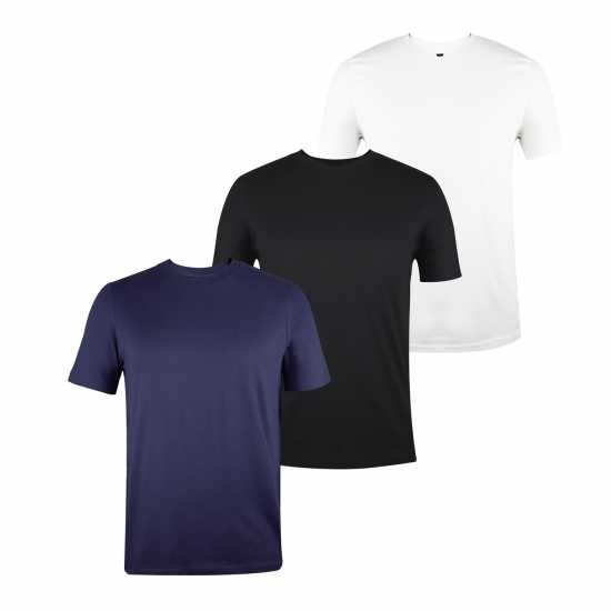 Donnay Мъжка Тениска Three Pack V Neck T Shirt Mens  