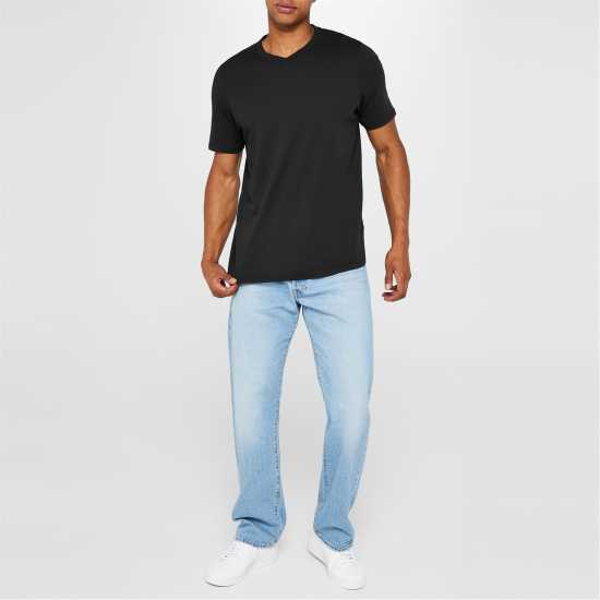 Donnay Мъжка Тениска Three Pack V Neck T Shirt Mens  