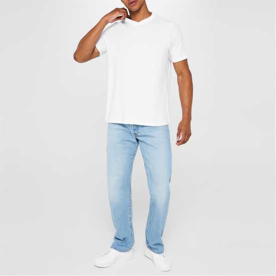 Donnay Мъжка Тениска Three Pack V Neck T Shirt Mens  