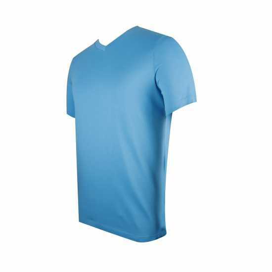Donnay Мъжка Тениска Three Pack V Neck T Shirt Mens Бяло/Аква/Сиво Donnay Мъжка Тениска Three Pack V Neck T Shirt Mens Бяло/Аква/Сиво