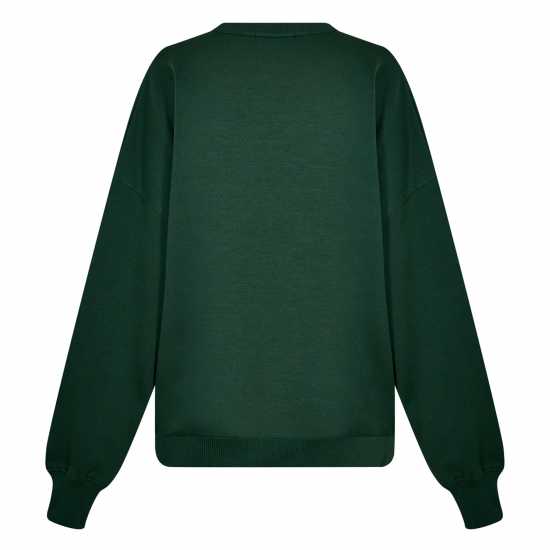 Oversized Sweatshirt And Joggers Co Ord Set Forest Green Дамски суичъри и блузи с качулки