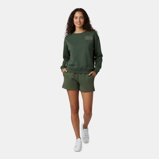 Jack Wills Crew Sweatshirt Хаки Дамски пуловери