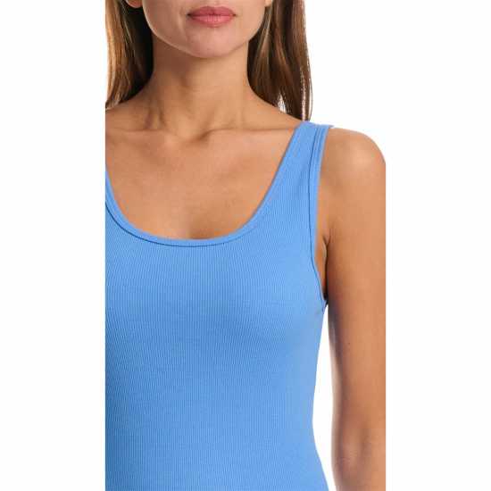 Adidas Active Flex Ribbed Tank Top Синя Фузия 