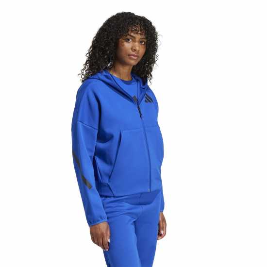 Adidas Z.n.e. Full Zip Hoodie Womens Команда Царско Синьо Дамски суичъри и блузи с качулки