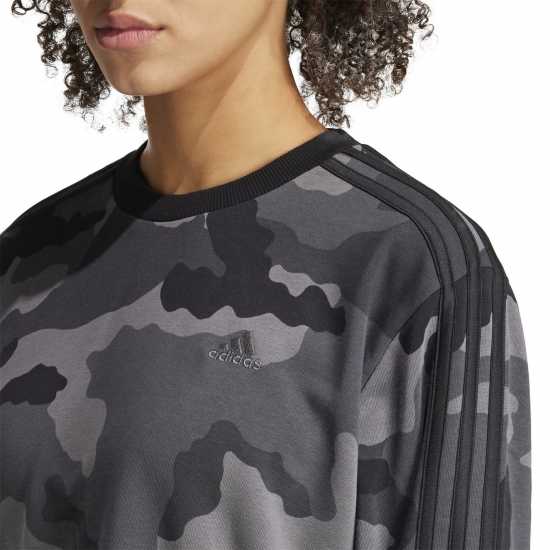 Дамски пуловери Adidas Essentials 3-Stripes Camo-Print Cropped Sweatshirt Womens Черно Adidas Essentials 3-Stripes Camo-Print Cropped Sweatshirt Womens Черно Дамски пуловери