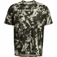 Under Armour Tech Camo Short-Sleeve Performance Gym Top  