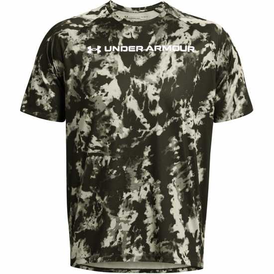 Under Armour Tech Camo Short-Sleeve Performance Gym Top  