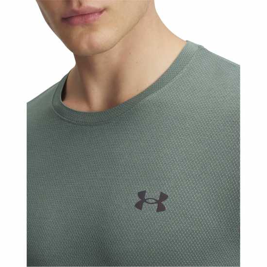 Under Armour Armour Ua Vanish Elite Seamless Short Sleeve Men's Силициево зелено Мъжки дрехи за фитнес