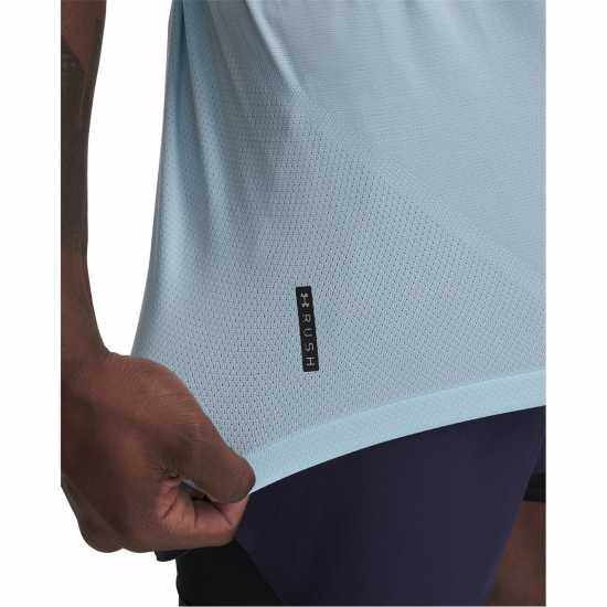 Under Armour Armour Ua Vanish Elite Seamless Short Sleeve Men's Парна синя Мъжки дрехи за фитнес