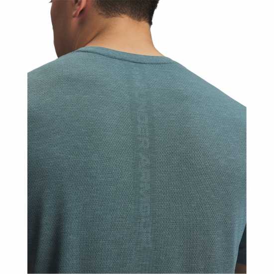 Under Armour Armour Ua Vanish Elite Seamless Short Sleeve Men's Jasper Blue Мъжки дрехи за фитнес
